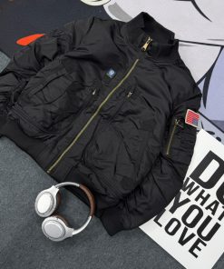 Modern Classic Flight Style Pilot Jacket 'Black'