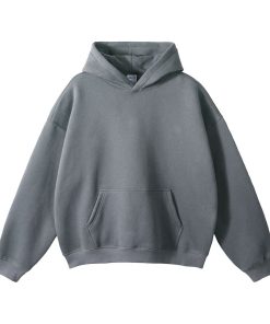 Classic Minimal Premium Plain Hoodie 'Grey'