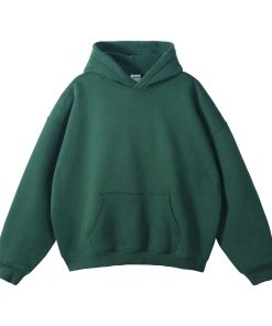 Classic Minimal Premium Plain Hoodie 'Green'