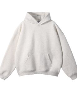 Classic Minimal Premium Plain Hoodie 'Off White'