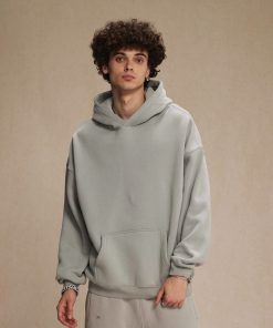 Classic Minimal Premium Plain Hoodie 'Space Grey'
