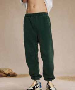 Acid Wash Vintage Fleece Jogger 'Green'