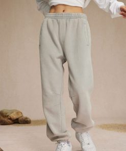 Acid Wash Vintage Fleece Jogger 'Light Grey'
