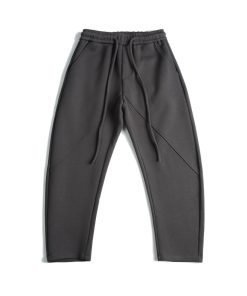Structured Paneled Athleisure Sweatpant 'Black'