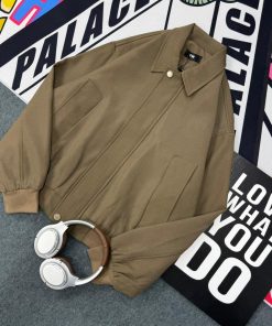 Korean Fashion Style Khaki Bomber Jacket
