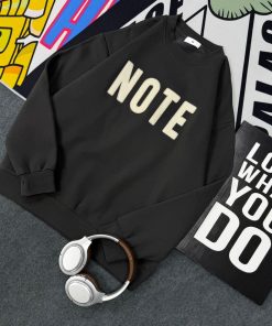 Crewneck Sweatshirt NOTE Graphic 'Dark Grey'