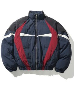 Balenciaga 3B Sports Icon Tracksuit Tricolor Design Jacket 'Navy'