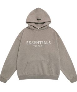 Fear of God Essentials Fleece Hoodie 'Dark Oatmeal'