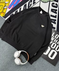 Palace Crewneck Embroidered Triangle Logo Sweatshirt 'Black'