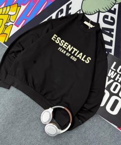 Fear of God Essentials Fleece Crewneck Sweatshirt 'Black'