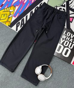 Casual Wide Leg Drawstring Jogging pants 'Black'