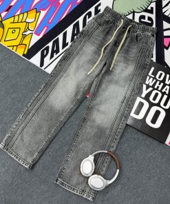 Relaxed Fit Premium Vintage Grey Denim Jogger Pant