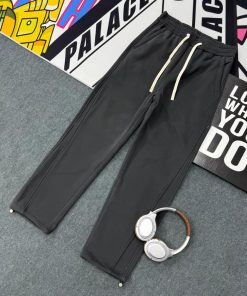 Charcoal Elastic Waist Pants