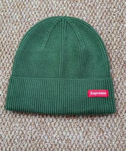 Supreme Unisex Winter Knit Premium Beanie Hat 'Green'