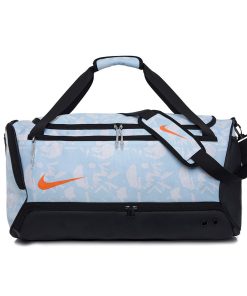 Nike Printed Brasilia Sky Blue Duffel Bag