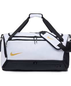 Nike Printed Brasilia White/Gold Duffel Bag