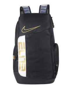 Professional Elite Hoops Athlete Gear Multiple Compartments Backpack 'Black/Gold'