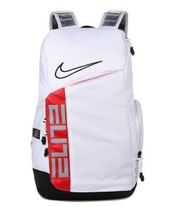Professional Elite Hoops Athlete Gear Multiple Compartments Backpack 'White Red'