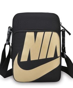 Nike Heritage Crossbody/ Side Bag 'Black & Gold'