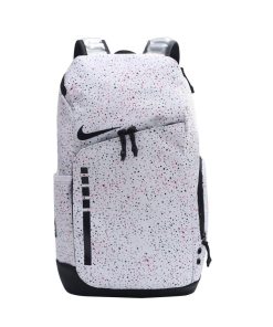 Premium Basketball Graphic Backpack for Sports Gym School & Travel 'White/Black'