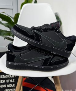 Jordan 1 Retro Low Travis Scott 'Black Phantom'