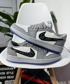 Jordan 1 Retro Low Travis Scott 'Dior Wolf Grey'
