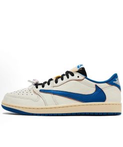 Jordan 1 Retro Low Travis Scott x Fragment 'Sail Military Blue'