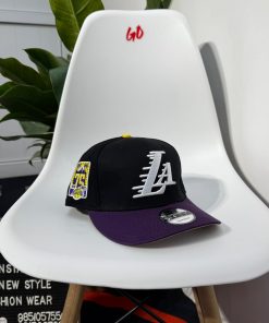 Los Angeles Lakers New Era Black/Purple 2023/24 City Edition 9FIFTY Snapback Cap