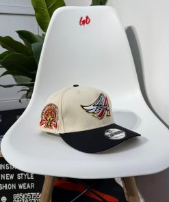 New Era Anaheim Angels 50th Anniversary Chrome Gold Two Tone Edition 9Forty A Frame Snapback Cap