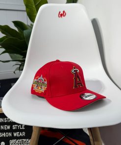 New Era Los Angeles Angels Laurel Sidepatch 59Fifty Red Snapback Cap
