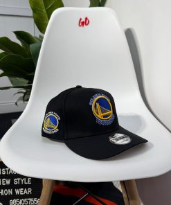 New Era Golden State Warriors 9FIFTY Black Snapback Cap