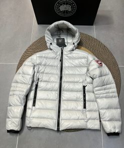 Canada Goose Men's Crofton Hooded Puffer Jacket 'Silver Birch'
