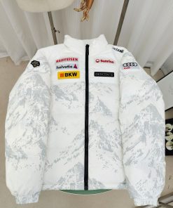 Descente Men's Swiss Ski Team Replica Insulated Ski Jacket 'White'