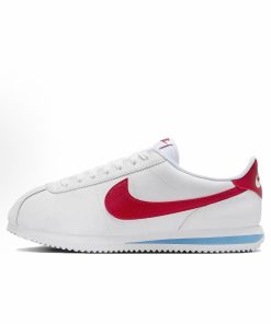Nike Cortez Leather White 'Varsity Red & Blue'