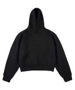 Heavy Hood Washed Cotton Hoodie 'Black'
