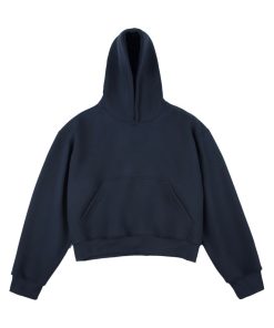 Heavy Hood Washed Cotton Hoodie 'Navy Blue'