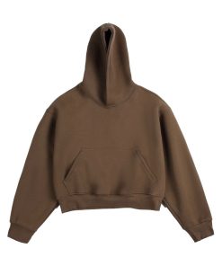 Heavy Hood Washed Cotton Hoodie 'Coffee'