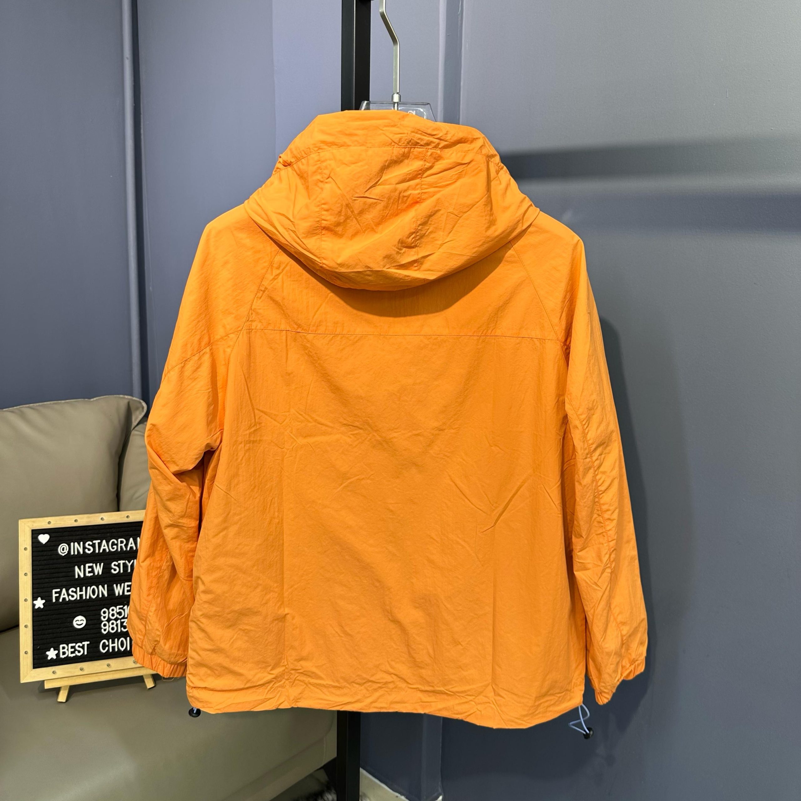Lightweight REVERSABLE Windbreaker Jacket 'Orange/Purple' - Image 5