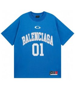 Balenciaga Basketball Series Tshirt-Half 'Blue'