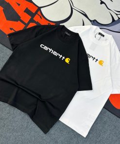 Carhartt Core Logo Relaxed Fit Short Sleeve Tshirt-Half 'Black'