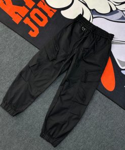 Elastic Waist Side Pocket Jogger Pant 'Black'