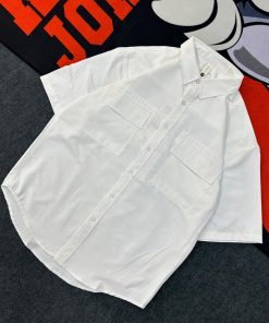 Summer Casual Cargo Shirt 'White'