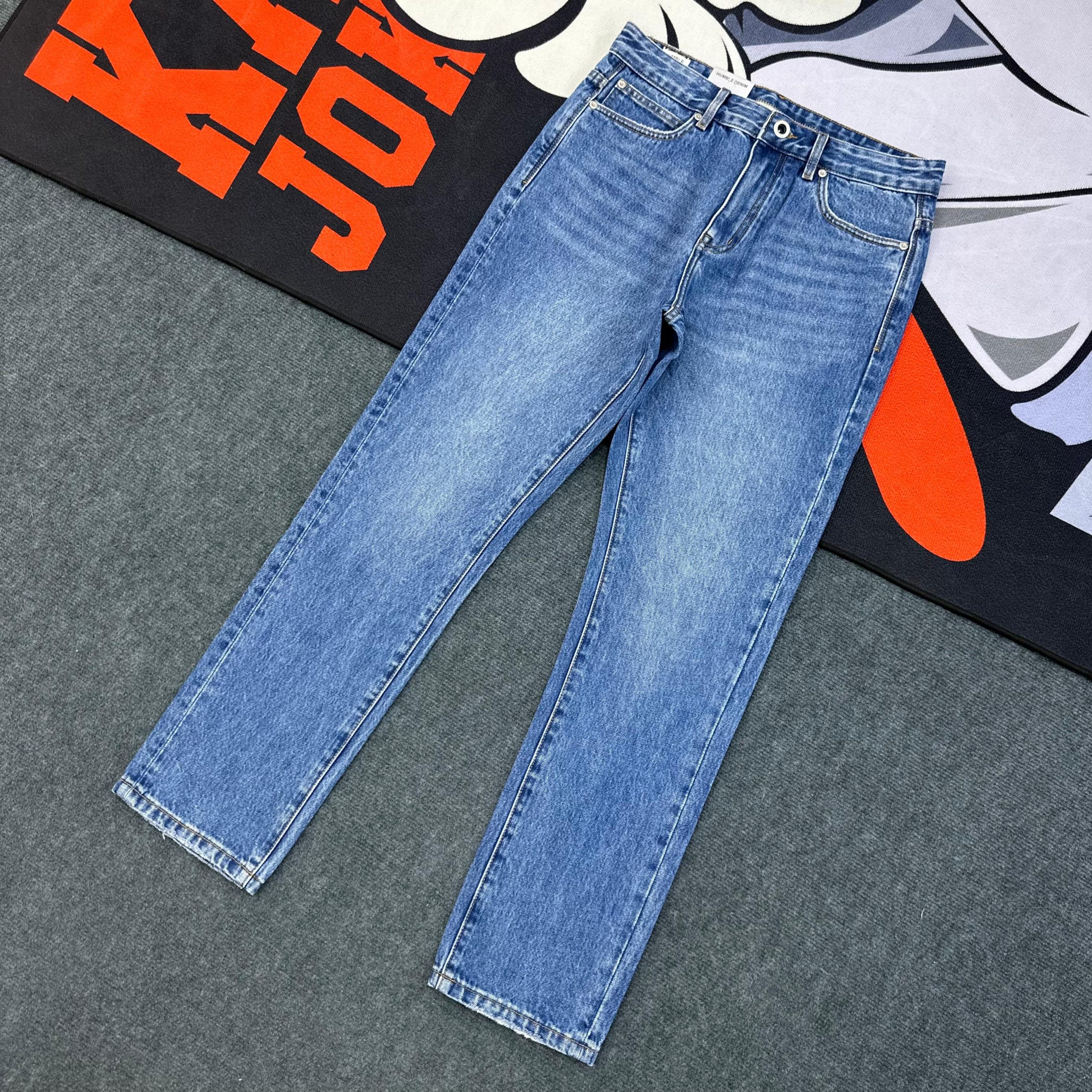 Straight-fit Sky Wash Blue Denim Jeans-Pant - Image 2