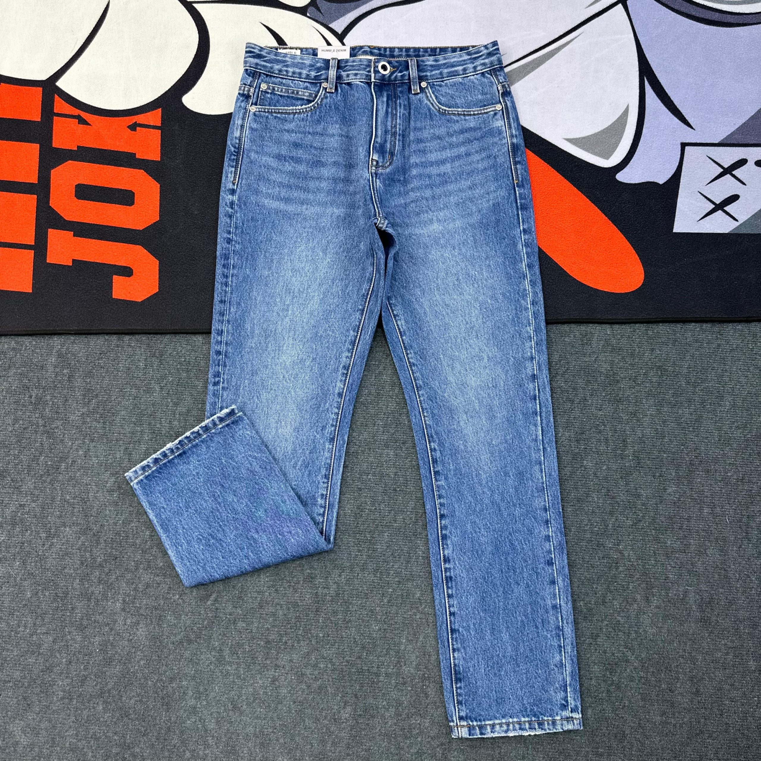 Straight-fit Sky Wash Blue Denim Jeans-Pant - Image 3