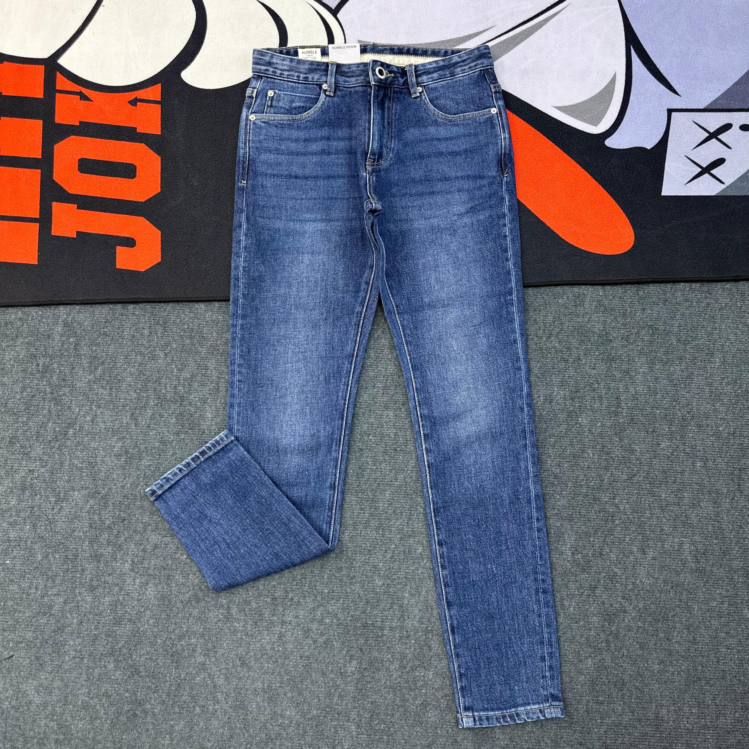 Skinny-fit Deep-Blue Denim Jeans-Pant - Image 4