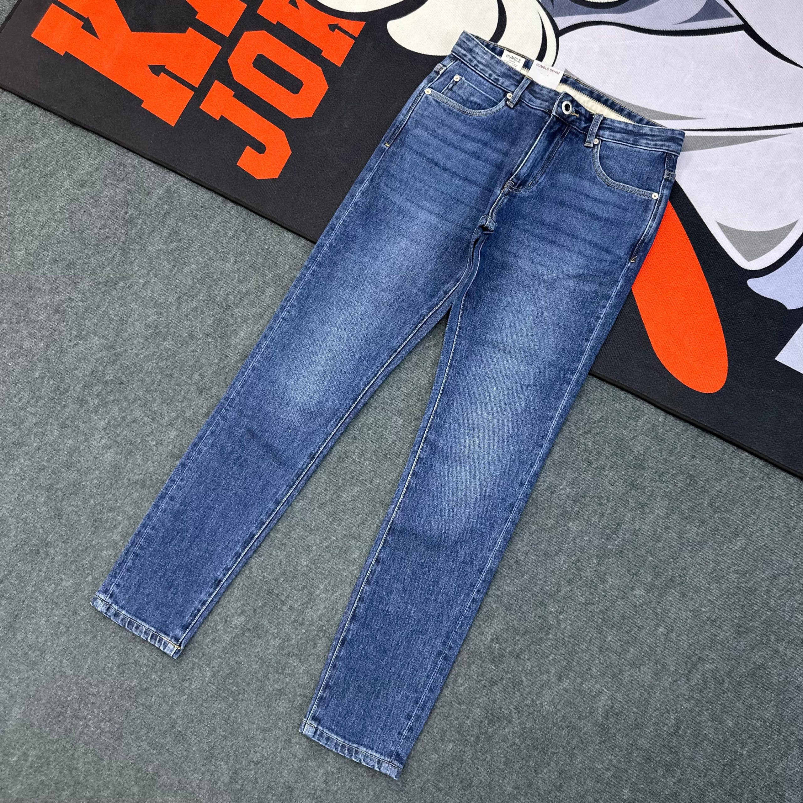 Skinny-fit Deep-Blue Denim Jeans-Pant - Image 3