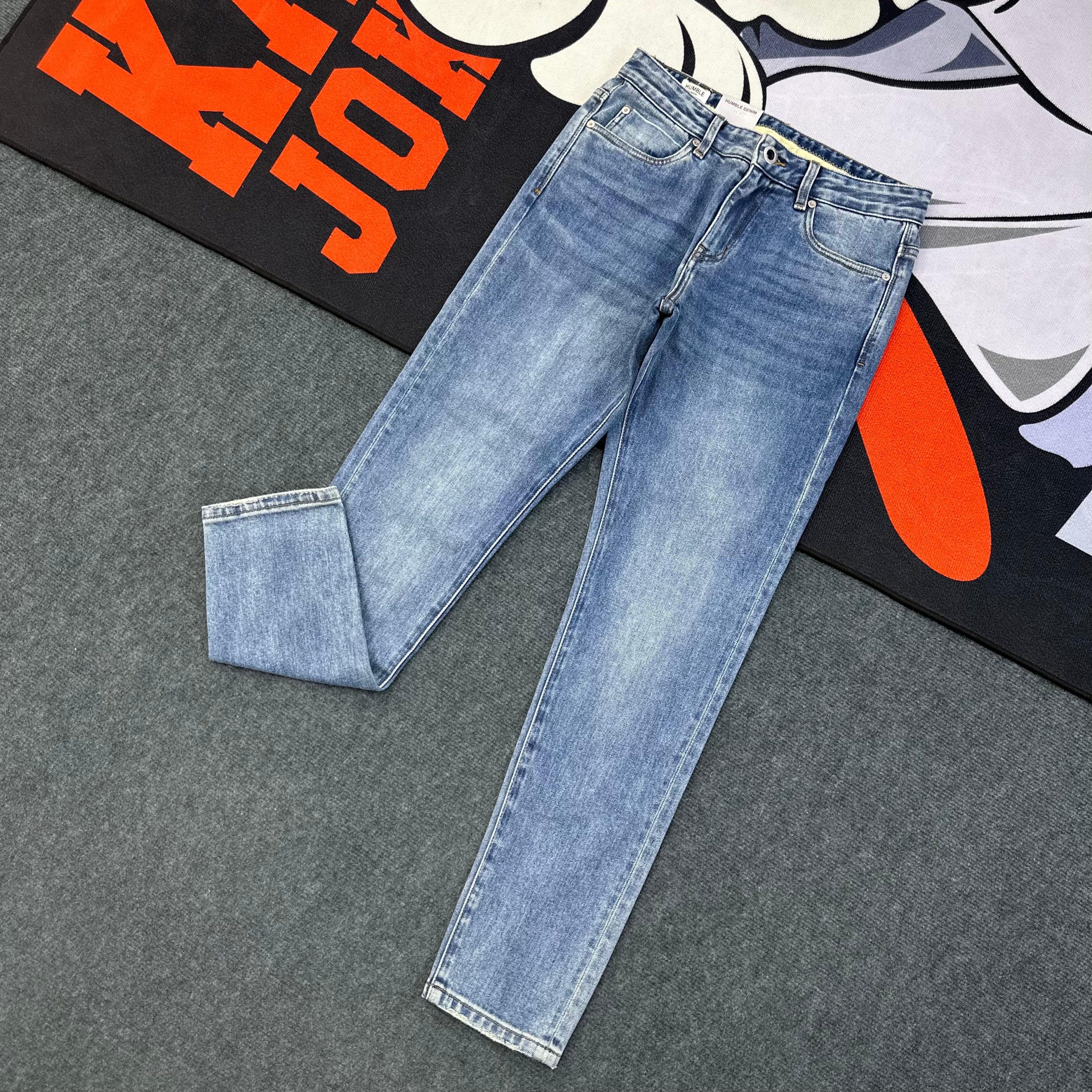 Skinny-fit Soft-Blue Denim Jeans-Pant