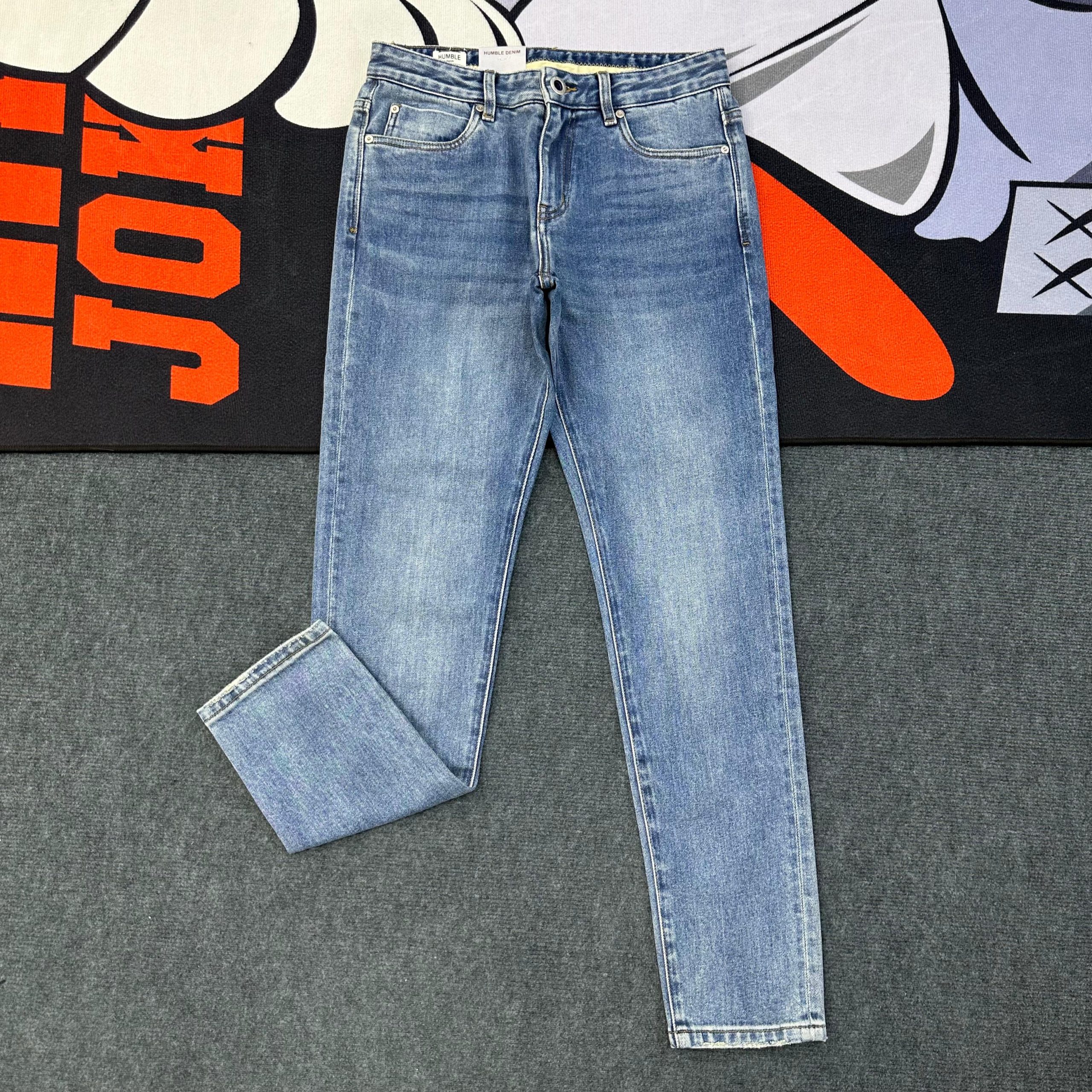 Skinny-fit Soft-Blue Denim Jeans-Pant - Image 4