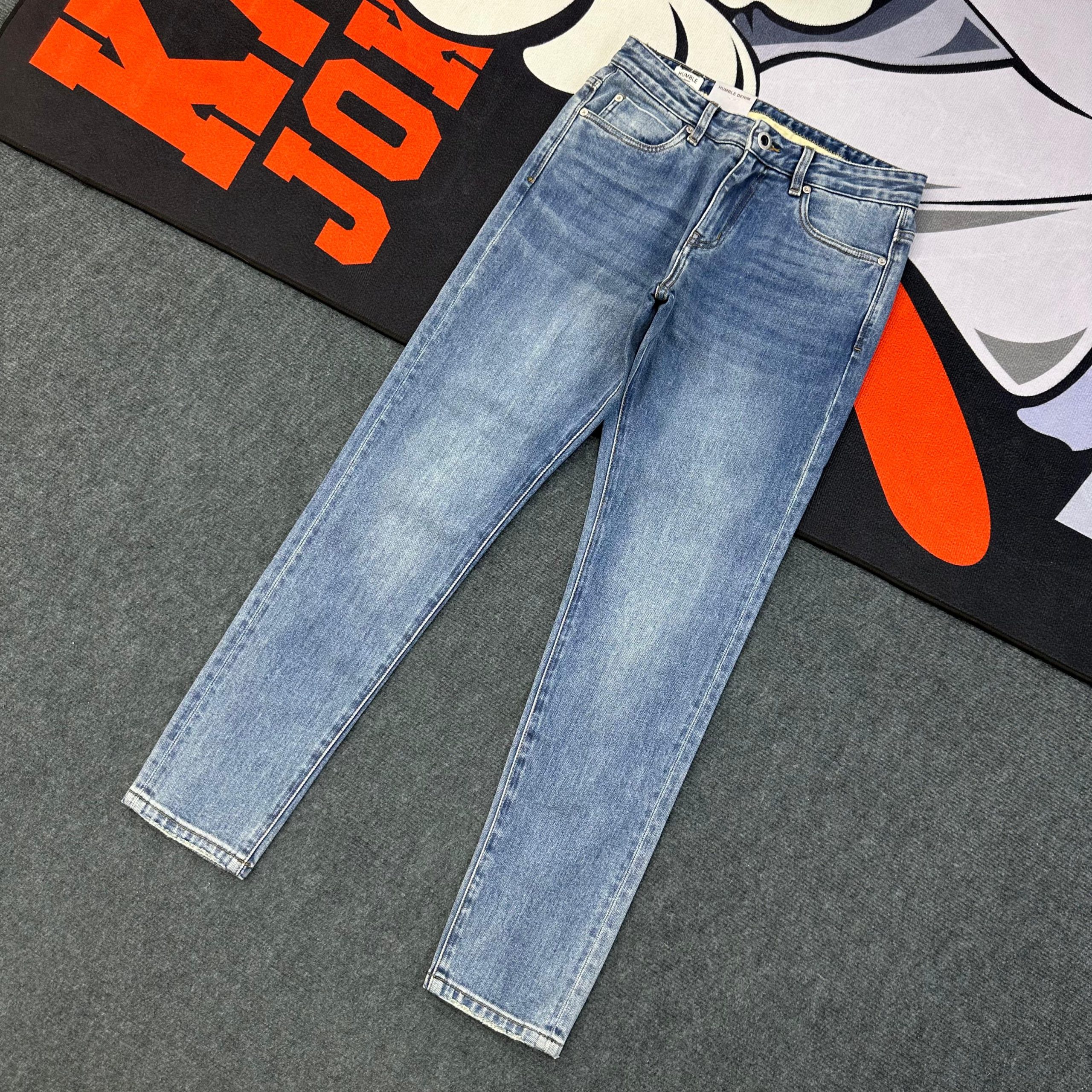 Skinny-fit Soft-Blue Denim Jeans-Pant - Image 3
