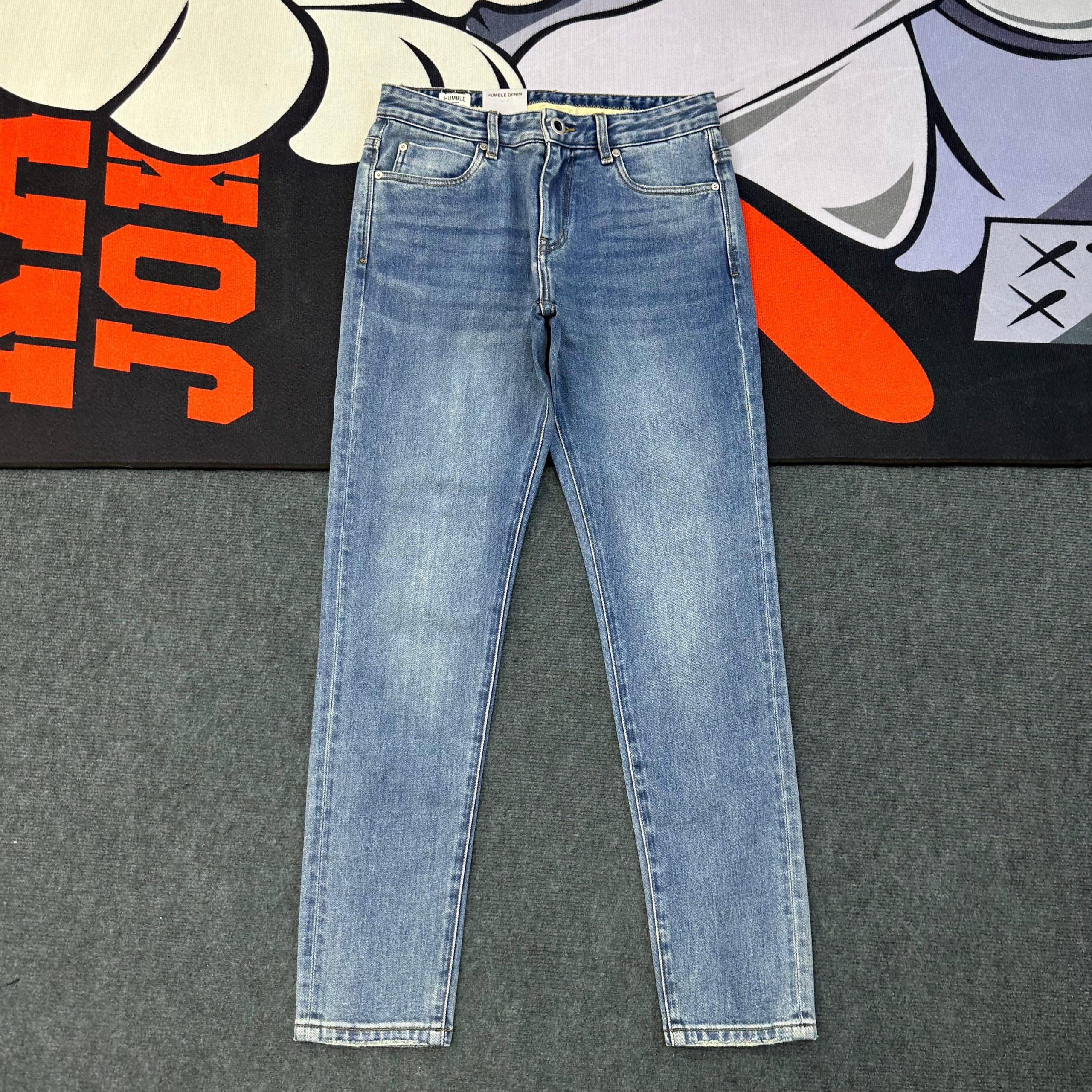 Skinny-fit Soft-Blue Denim Jeans-Pant - Image 2